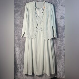 Coldwater Creek Light Blue Embroidered Dress